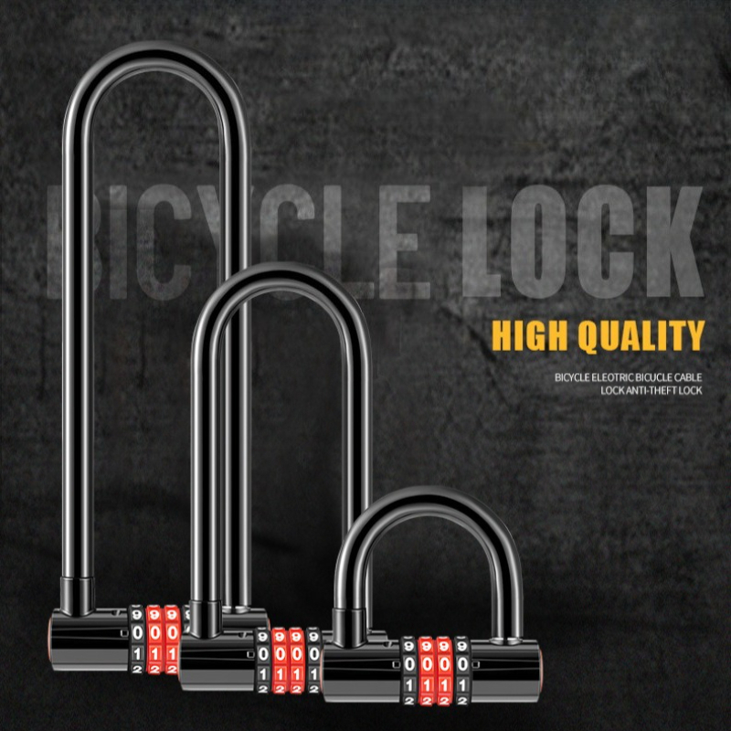 U Lock Heavy Duty - 185mm/173mm/50mm Gembok U Bentuk U yang