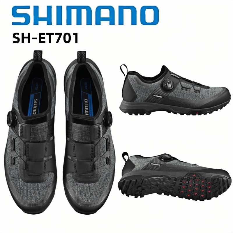Cycling Commute Shoes - Sepatu Touring Flat Shimano SH-ET701 Hitam/Cokelat