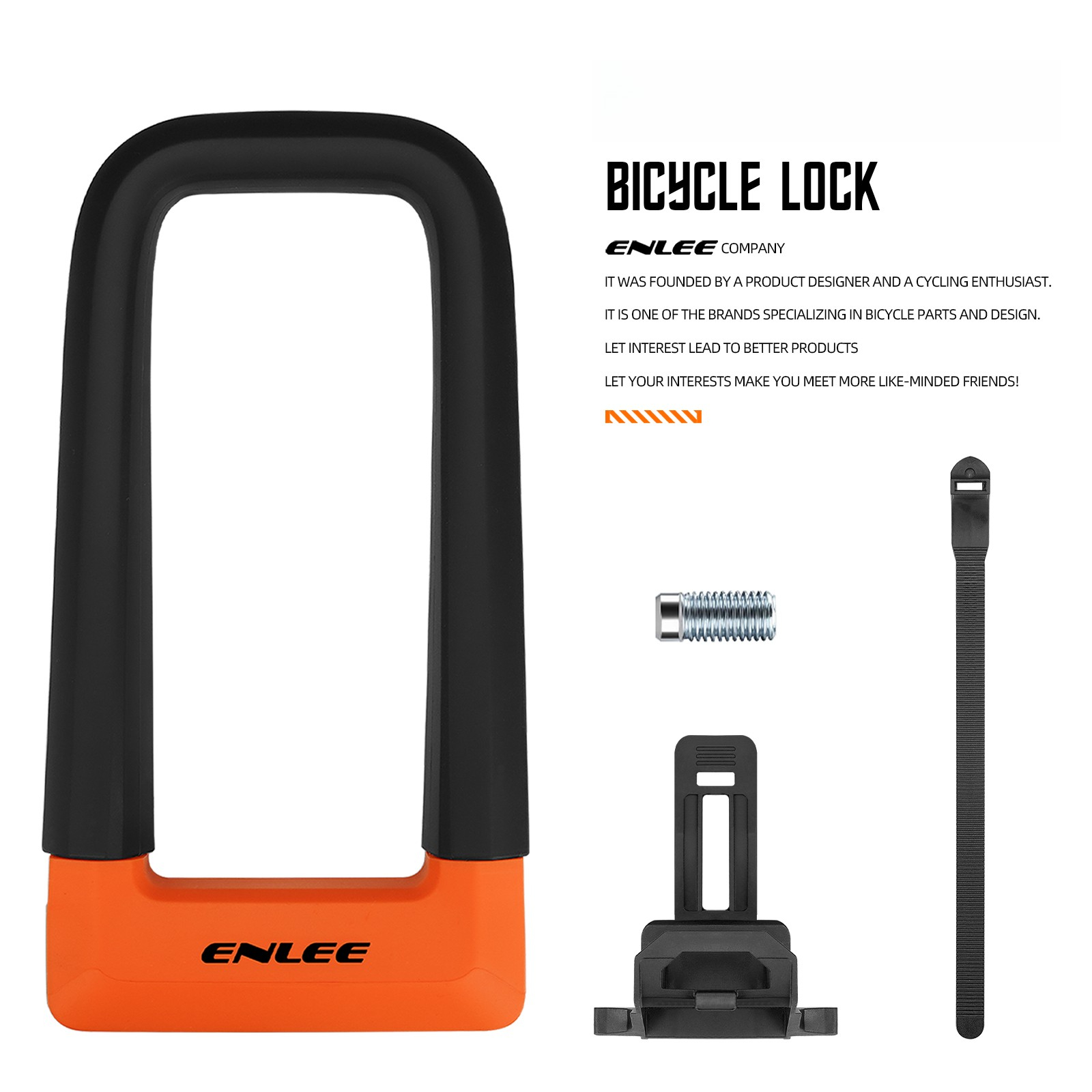 U Lock Heavy Duty - ENLEE Kunci U Anti Maling Untuk