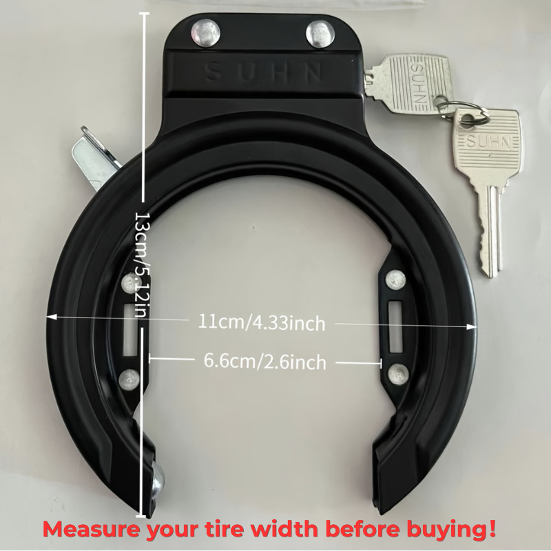 U Lock Heavy Duty - Kunci Sepeda Model Horseshoe untuk Luar