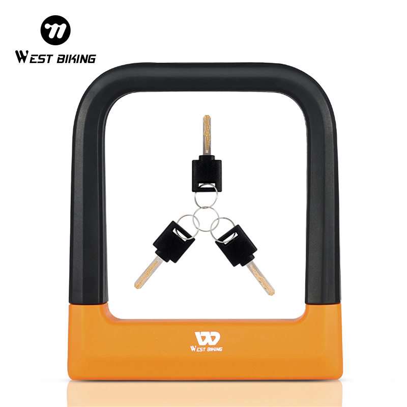 U Lock Heavy Duty - WEST BIKING kunci rantai sepeda MTB,