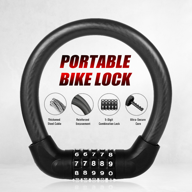 U Lock Heavy Duty - Kunci Sepeda Kombinasi 5 Digit -