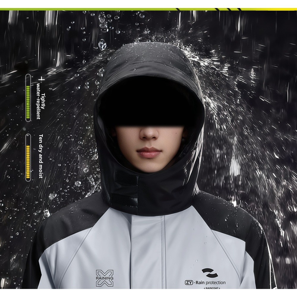 Setelan Jas Hujan Sepeda Motor - Cycling Commute In Rain ulasan dan harga