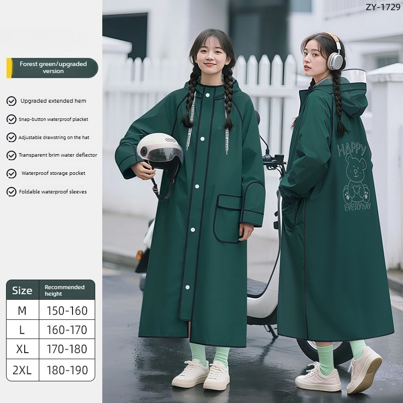 Jas Hujan EVA Tahan Air untuk  - Cycling Commute In Rain ulasan dan harga