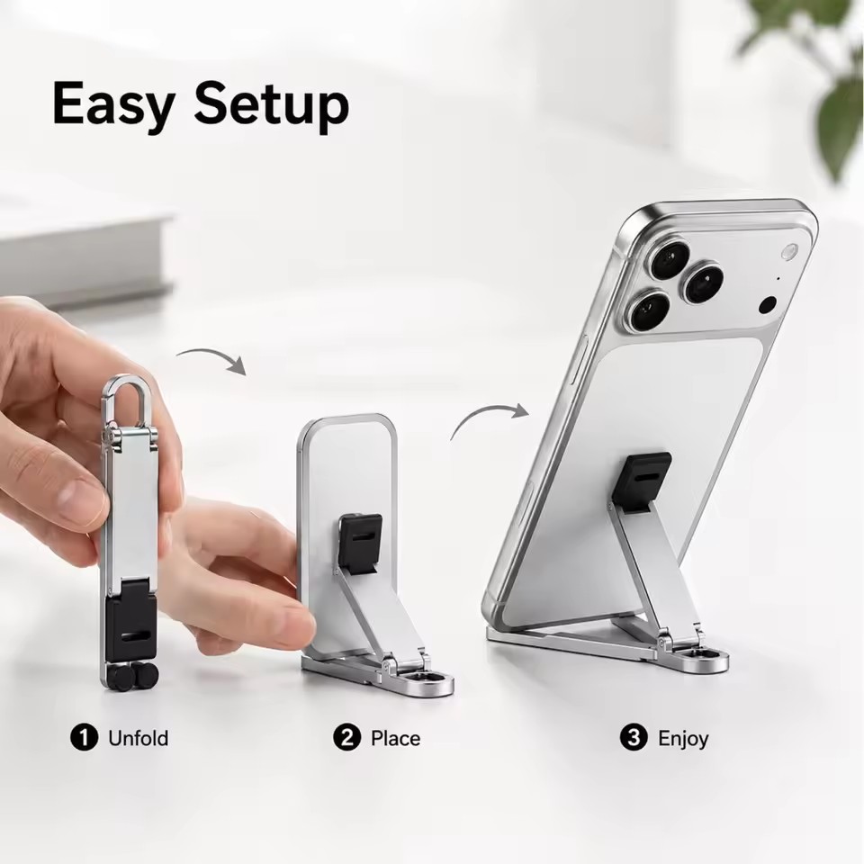 Penyangga Ponsel Lipat Mini de - Kickstand Adjustable ulasan dan harga