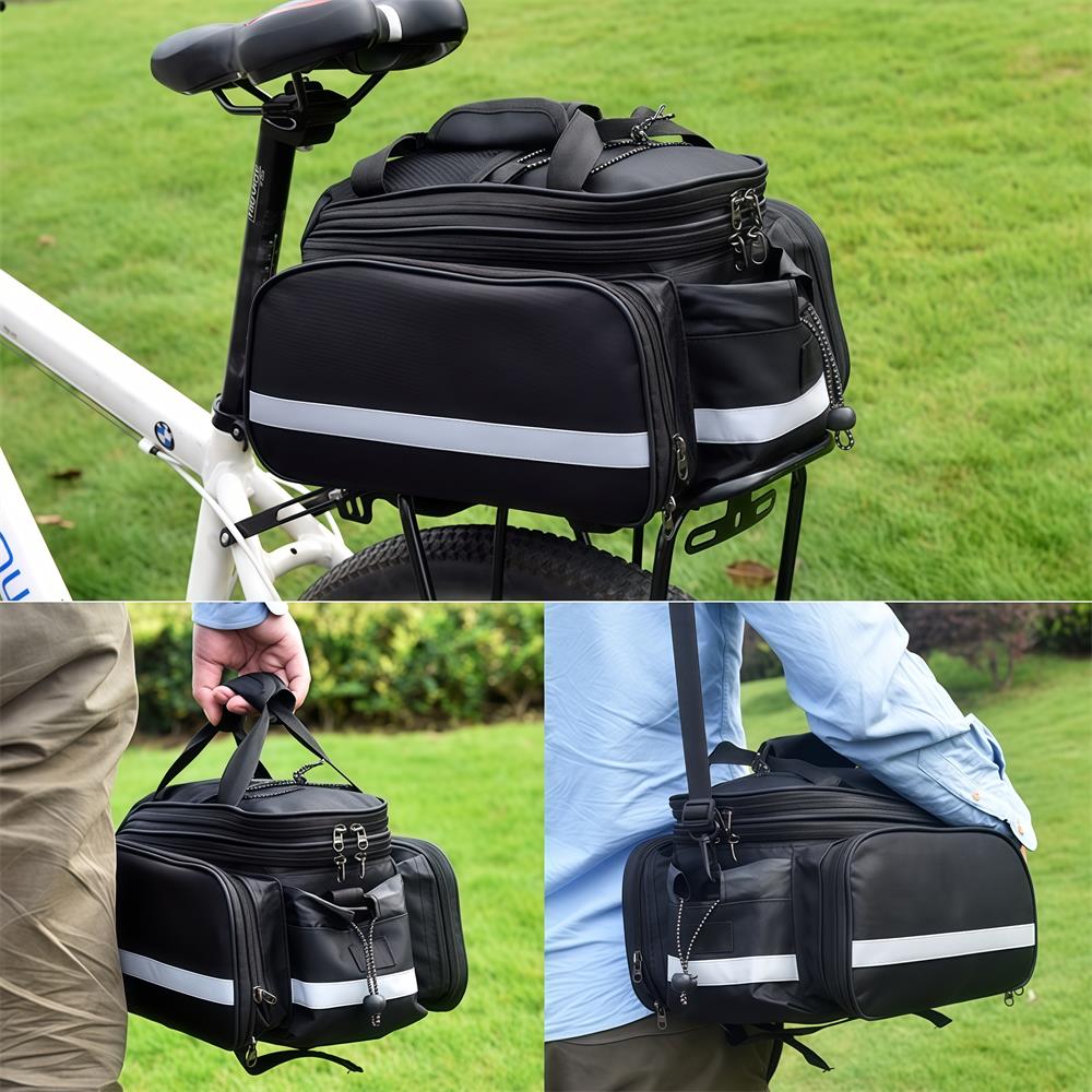 Tas Rak Belakang Sepeda, Tas B - Cycling Commute In Rain ulasan dan harga