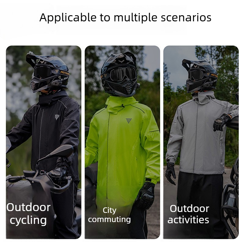 Setelan Jas Hujan Motor Anti A - Cycling Commute In Rain ulasan dan harga