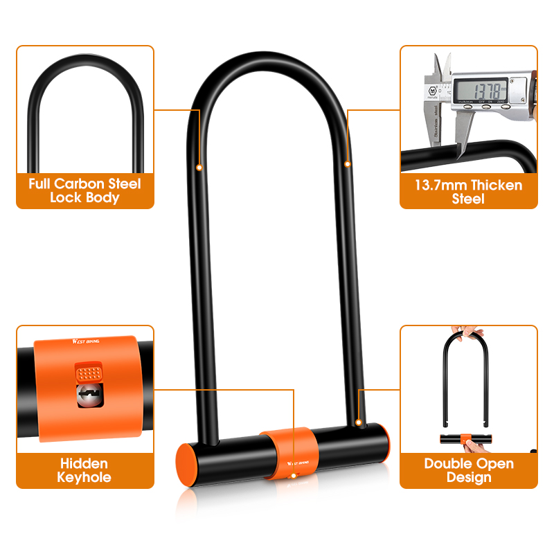 Gembok Sepeda WEST BIKING Mode - U Lock Heavy Duty ulasan dan harga