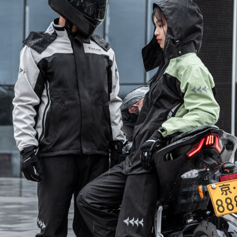 Setelan Jas Hujan Motor Oxford - Cycling Commute In Rain ulasan dan harga
