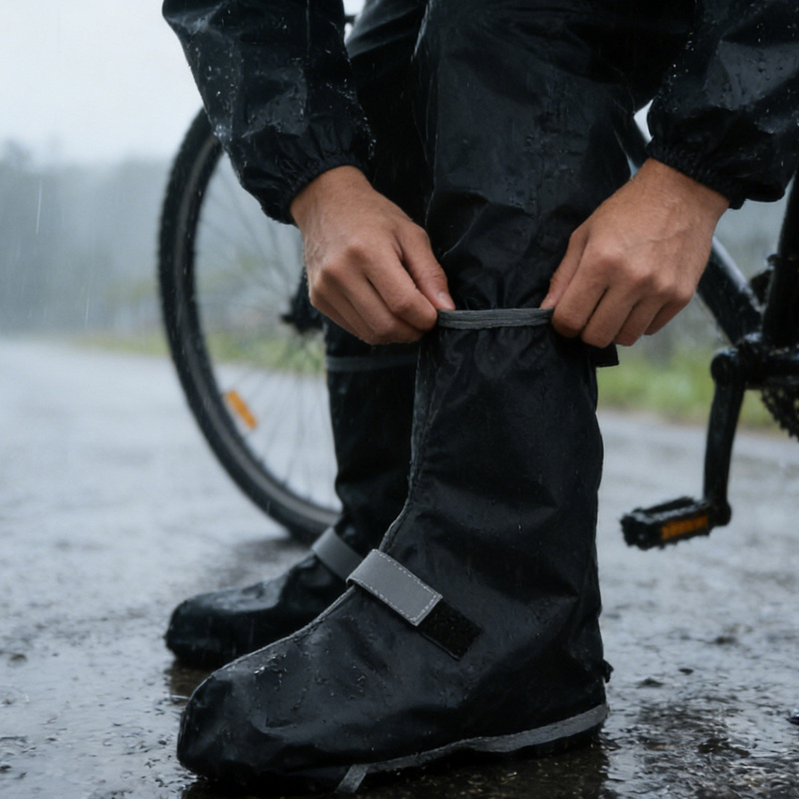 1 Pasang Sarung Sepatu Anti Ai - Cycling Commute Shoes ulasan dan harga